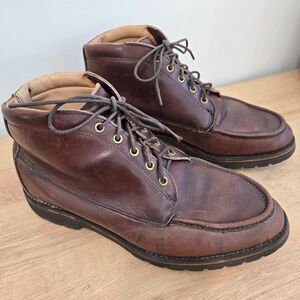 Vtg Filson Men 11EE wide 7904 Uplander Chukka Leather Boots Outdoor Moc Toe USA